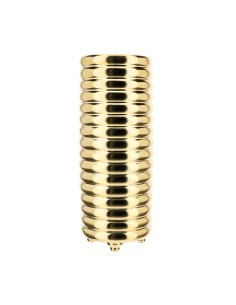 Hervit - Vaso Cilindro Gres Oro Ø19x47cm