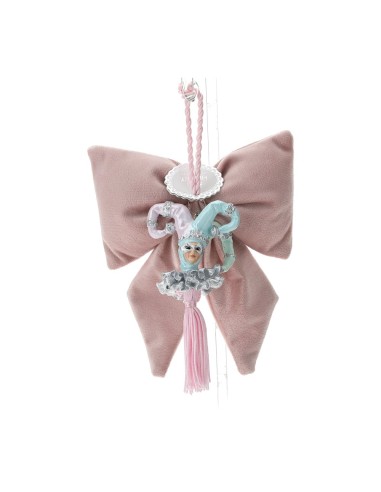 Hervit - FIOCCO VELLUTO ROSA VENICE 14X18CM