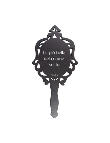 Vesta Home - Specchio Madame Piccolo·nero·13,5 X 25 H Th. 3 Mm