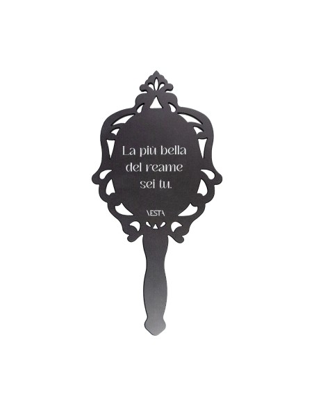 Vesta Home - Specchio Madame Piccolo·nero·13,5 X 25 H Th. 3 Mm