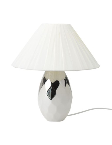 Hervit - LAMPADA GRES BIANCO/ARG.DIA.45X50CM(H)