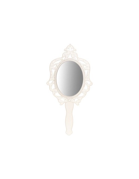 Vesta Home - Specchio Madame Piccolo·avorio·13,5 X 25 H Th. 3 Mm