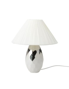 Hervit - LAMPADA GRES BIANCO/ARG.DIA.17,5X40CM(H)