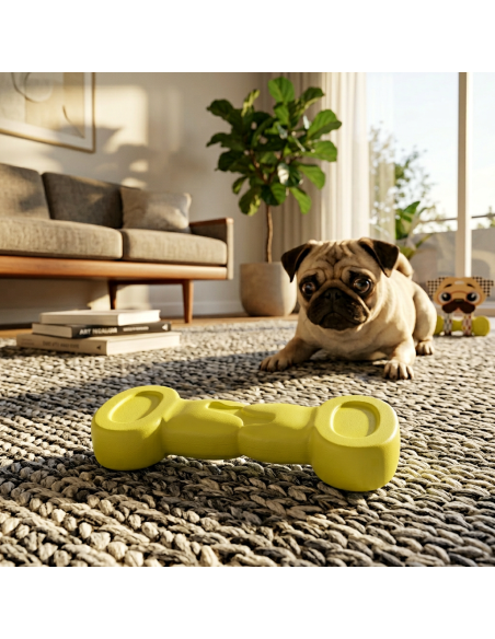 Vesta Home - Gioco Osso Piccolo - Pet·giallo·10 X 1,5 X 3 H Cm