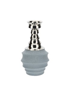 Hervit - VASO GRES ATLAS GRIGIO/BLU DIA.14,5X27CM