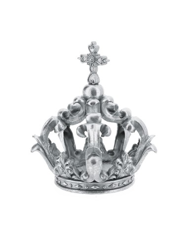 Hervit - Corona Resina Argento Ø24x28cm