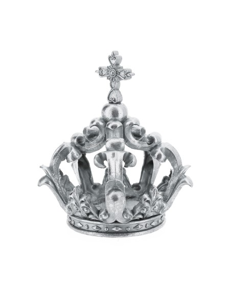 Hervit - Corona Resina Argento Ø24x28cm