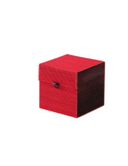 CONTENITORE ROSSO BAMBù 10X10X10 CM