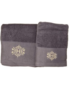Hervit - Set 2 Asciugamani Cotone 50x80/70x140 cm