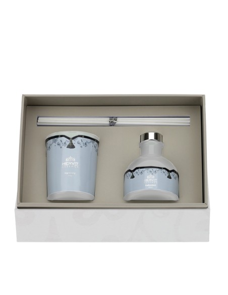 Hervit - Set Profumambiente e Candela "Lipizzani" 50 ml e 70 gr