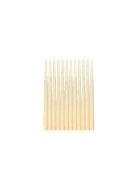 Box 12 Candele Coniche 25 Cm Avorio