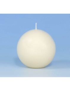 Box 12 Candele Sfera Dia 60 Mm Avorio