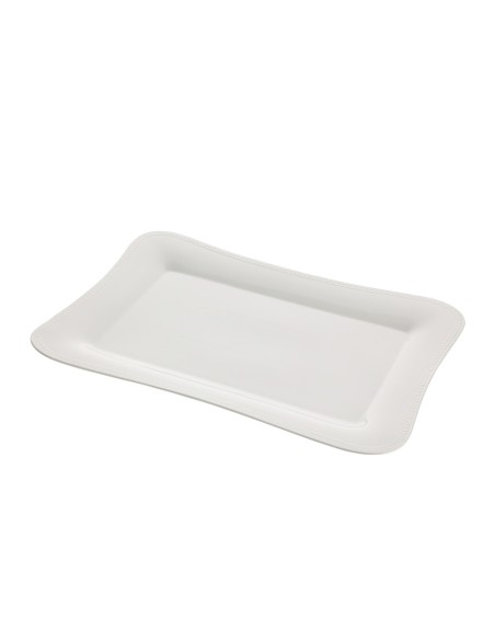 Hervit - Vassoio in Porcellana "Alloro" 41x29 cm