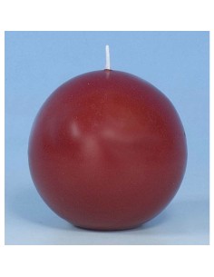 Box 4 Candele Sfera Dia 80 Mm Rosso