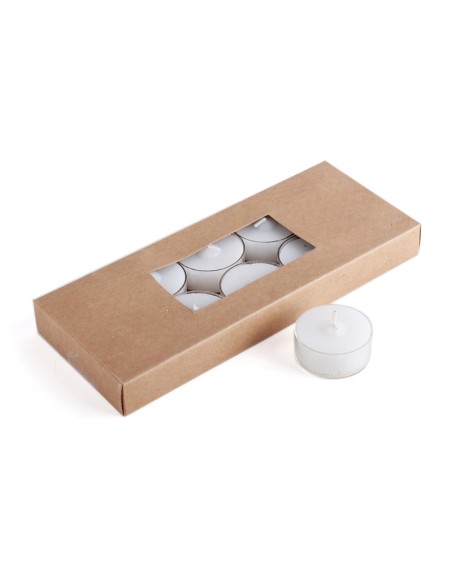 Hervit - Box 10 Tealite Dia.38Mm Cont. Plastica
