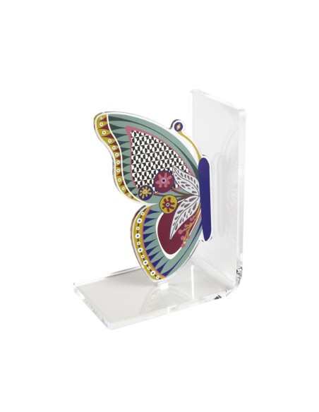 Vesta Home - Reggilibro Farfalla·multicolor·15 X 10 X 20 H Th. Body 5 Mm Th. Structure 8 Mm