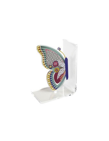 Vesta Home - Reggilibro Farfalla·multicolor·15 X 10 X 20 H Th. Body 5 Mm Th. Structure 8 Mm