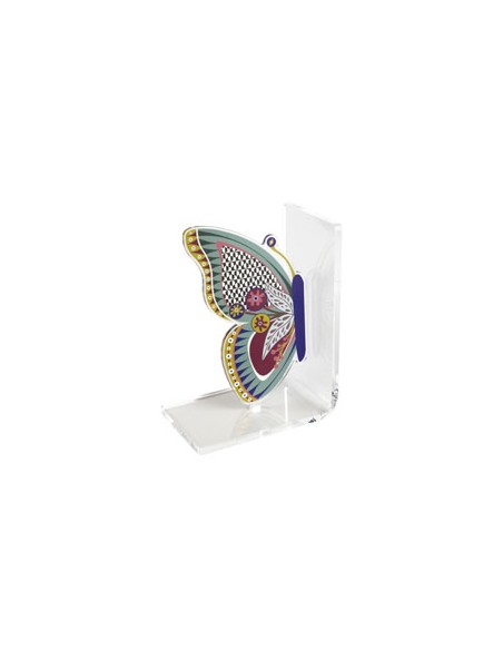Vesta Home - Reggilibro Farfalla·multicolor·15 X 10 X 20 H Th. Body 5 Mm Th. Structure 8 Mm