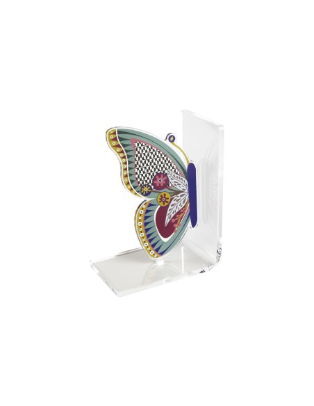 Vesta Home - Reggilibro Farfalla·multicolor·15 X 10 X 20 H Th. Body 5 Mm Th. Structure 8 Mm