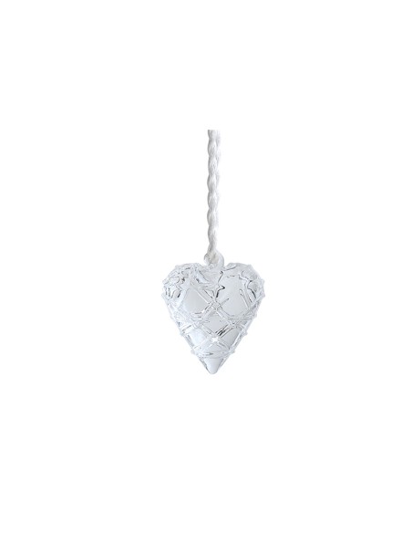 Cuore Vetro Trasparente 5Cm Operato