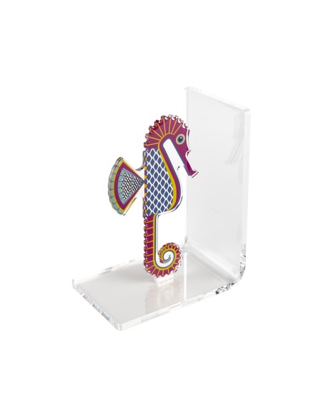 Vesta Home - Reggilibro Cavalluccio·multicolor·15 X 10 X 20 H Th. Body 5 Mm Th. Structure 8 Mm