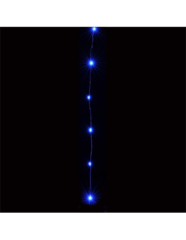 Hervit - Serie 10 luci microled x 1 mt blu