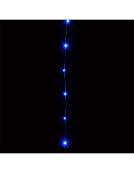 Hervit - Serie 10 luci microled x 1 mt blu