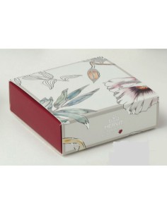BOX CARTONCINO BLOOMS ROSSO 10X10X3CM