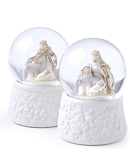 Palla Acqua/Neve Base Porc.Dia.6,5X10Cm