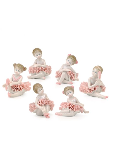 SET 6 BALLERINE 7 CM ROSA