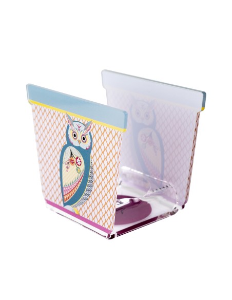 Vesta Home - Portavaso Joy - Special Moments - Kit 6 Pz·gufo·10 X 7,1 X 10 H Th. 3 Mm Vase Holder Hole: Ø55 Mm