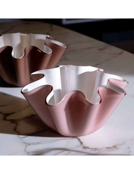Vesta Home - Portavaso / Contenitore Soft·rosa Cipria Monosatinato·ø28 X 16 H Th. 5 Mm