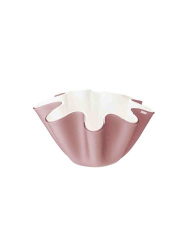 Vesta Home - Portavaso / Contenitore Soft·rosa Cipria Monosatinato·ø28 X 16 H Th. 5 Mm