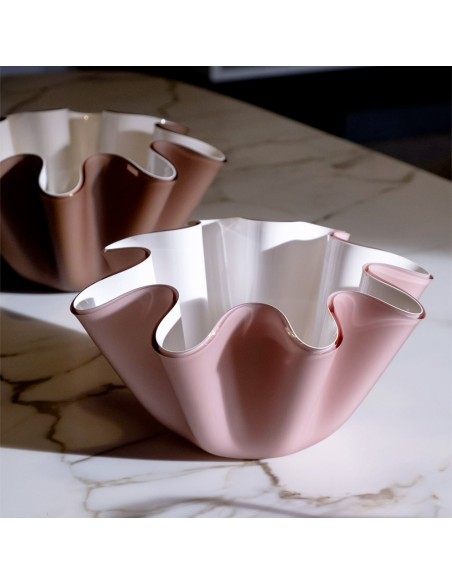 Vesta Home - Portavaso / Contenitore Soft·rosa Cipria Monosatinato·ø28 X 16 H Th. 5 Mm