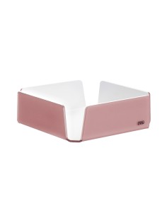 Vesta Home - Portatovaglioli Medio Like Water·rosa Cipria Monosatinato·18,5 X 18,5 X 6 H Th. 5 Mm