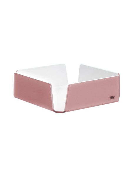 Vesta Home - Portatovaglioli Medio Like Water·rosa Cipria Monosatinato·18,5 X 18,5 X 6 H Th. 5 Mm