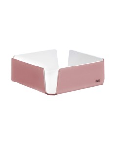 Vesta Home - Portatovaglioli Grande Like Water·rosa Cipria Monosatinato·21,5 X 21,5 X 7,5 H Th. 5 Mm