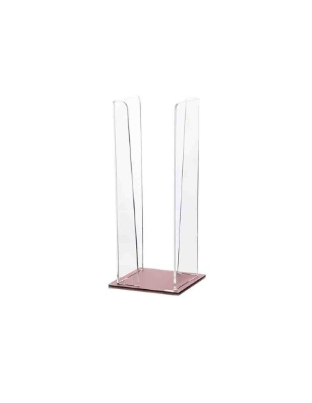 Vesta Home - Portabicchieri Verticale Like Water·rosa Cipria Monosatinato·10 X 10 X 25 H Th. 5 Mm