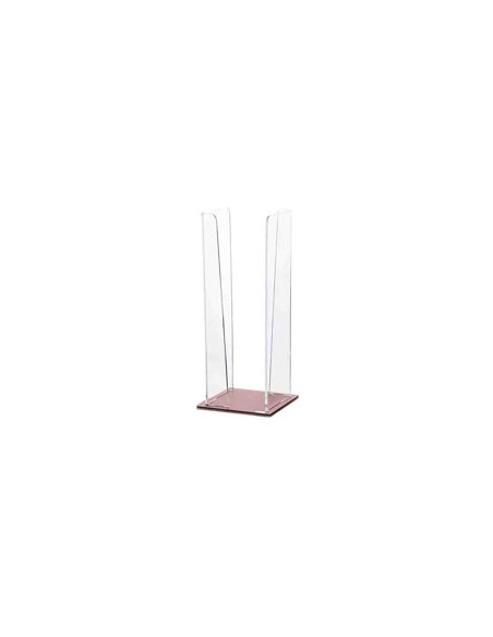 Vesta Home - Portabicchieri Verticale Like Water·rosa Cipria Monosatinato·10 X 10 X 25 H Th. 5 Mm
