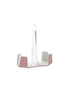 Vesta Home - Portabicchieri Doppio Like Water·rosa Cipria Monosatinato·18 X 9 X 20,5 H Th. 5 Mm 2
