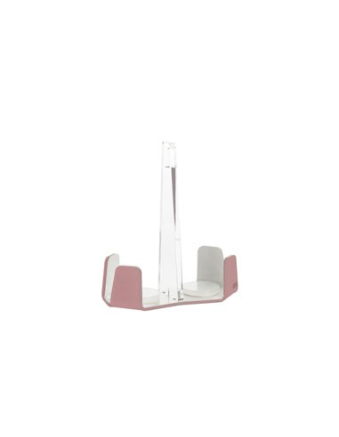 Vesta Home - Portabicchieri Doppio Like Water·rosa Cipria Monosatinato·18 X 9 X 20,5 H Th. 5 Mm