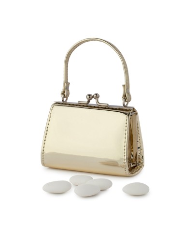 BORSETTA KELLY ORO SPECCHIO 10X5X8CM(H)