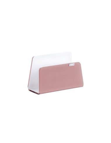 Vesta Home - Porta Tovaglioli Verticale Like Water·rosa Cipria Monosatinato·13 X 6 X 8,5 H Th. 5 Mm