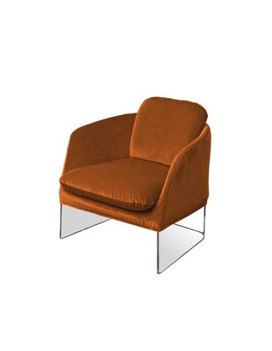 Vesta Home - Poltrona Casanova·arancione·70 X 70 X 77 H