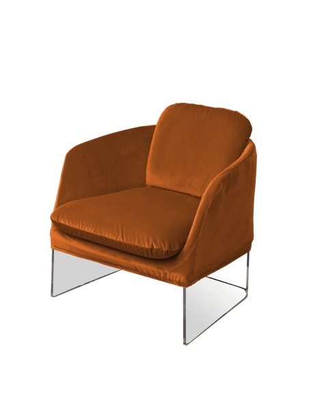 Vesta Home - Poltrona Casanova·arancione·70 X 70 X 77 H