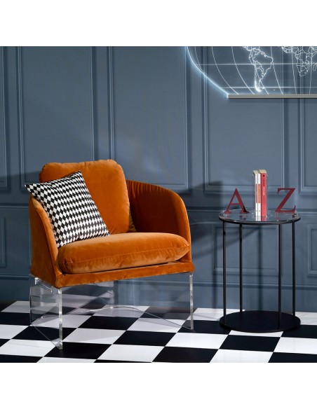 Vesta Home - Poltrona Casanova·arancione·70 X 70 X 77 H