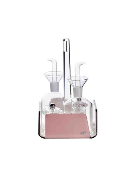 Vesta Home - Menage Cestino Like Water·rosa Cipria Monosatinato·14,5 X 14,5 X 23 H Th. 5 Mm