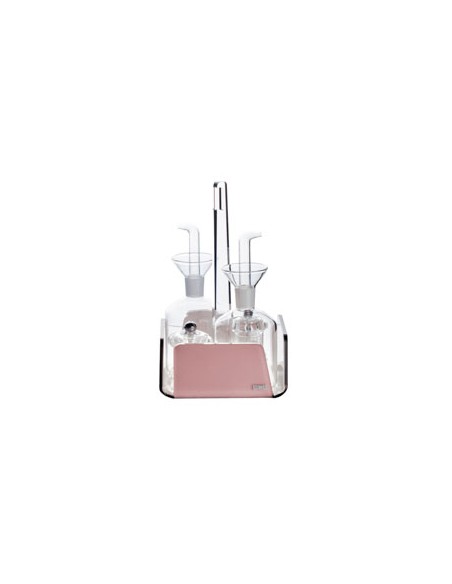 Vesta Home - Menage Cestino Like Water·rosa Cipria Monosatinato·14,5 X 14,5 X 23 H Th. 5 Mm