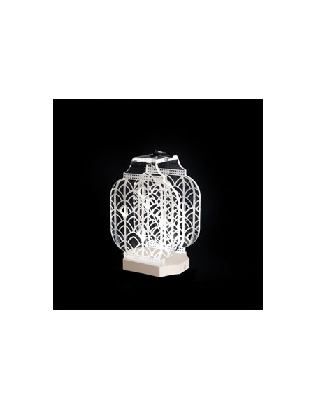 Vesta Home - Lampada da Tavolo Piccola Wireless Atena·avorio·14,1 X 11,2 X 23,1 H Th. Body 8 Mm Th. Base 15 Mm