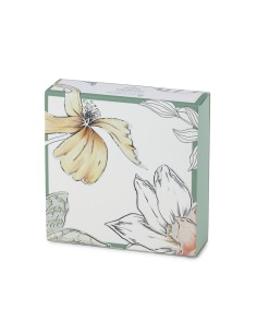 BOX CARTONCINO BLOOMS VERDE 10X10X3CM